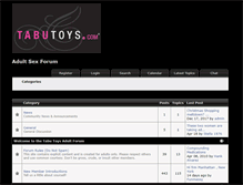 Tablet Screenshot of forums.tabutoys.com